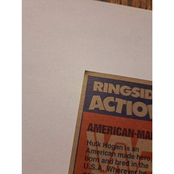 1987 Topps WWF Hulk Hogan #35 American Made Wrestling Trading Card Vintage - Picture 3 of 3